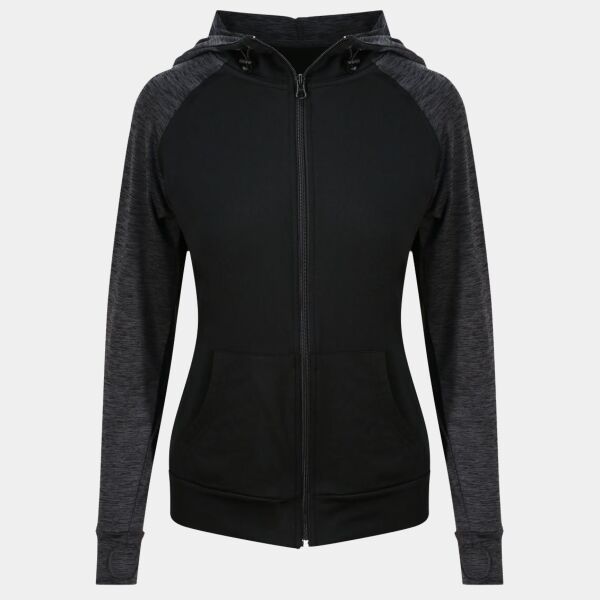 Women's cool contrast zoodie Thumbnail